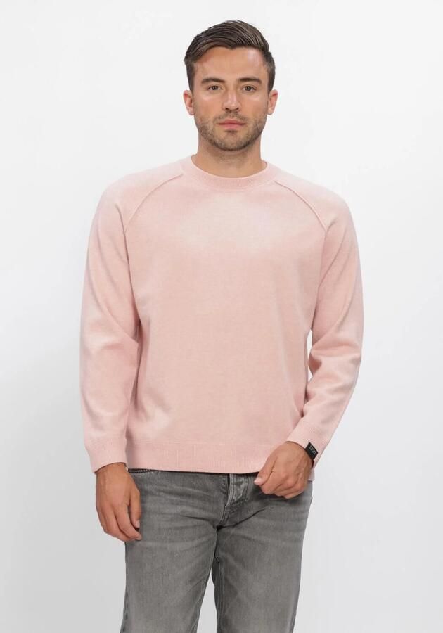 BUTCHER OF BLUE Heren Truien & Vesten Clifden Sweat Crew Lichtroze