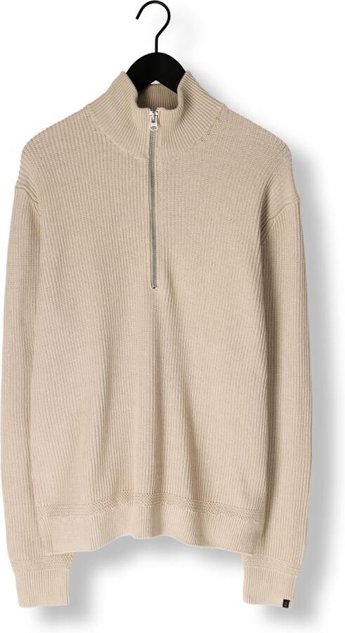BUTCHER OF BLUE Heren Truien & Vesten Galway Half Zip Beige - Foto 3