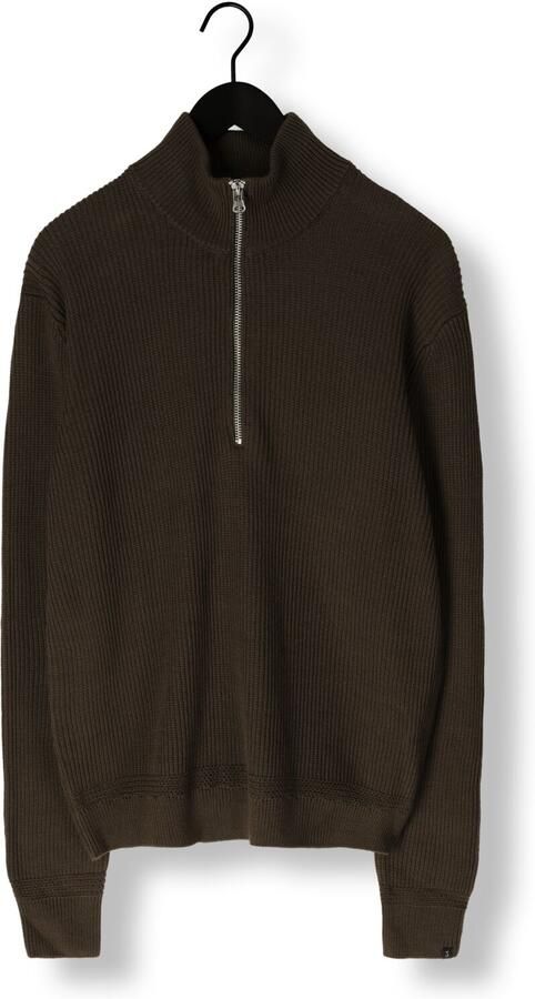 BUTCHER OF BLUE Heren Truien & Vesten Galway Half Zip Bruin - Foto 3