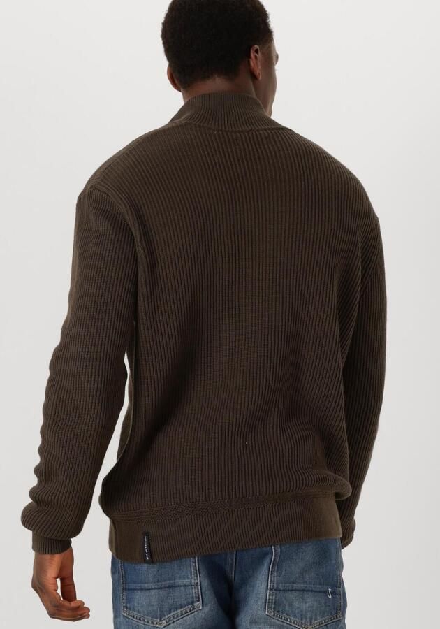BUTCHER OF BLUE Heren Truien & Vesten Galway Half Zip Bruin