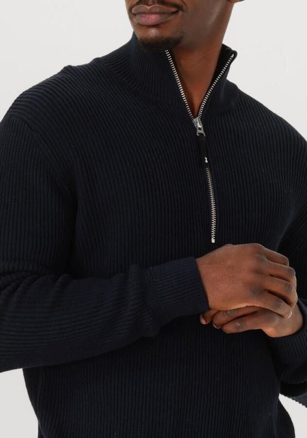 BUTCHER OF BLUE Heren Truien & Vesten Galway Half Zip Donkerblauw