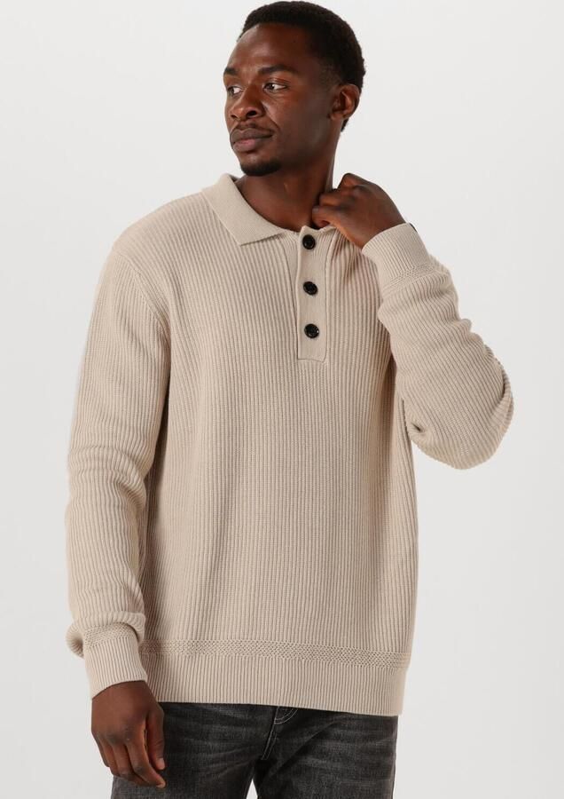 BUTCHER OF BLUE Heren Truien & Vesten Galway Polo Ls Beige - Foto 4