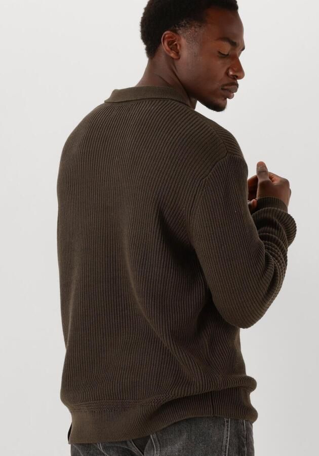 BUTCHER OF BLUE Heren Truien & Vesten Galway Polo Ls Bruin