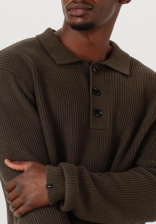 BUTCHER OF BLUE Heren Truien & Vesten Galway Polo Ls Bruin - Foto 2