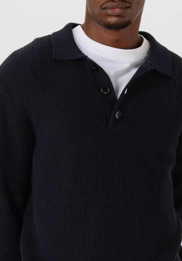 BUTCHER OF BLUE Heren Truien & Vesten Galway Polo Ls Donkerblauw - Foto 2