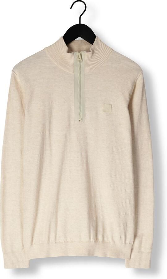 BUTCHER OF BLUE Heren Truien & Vesten Lt Clifden Half Zip Beige - Foto 3