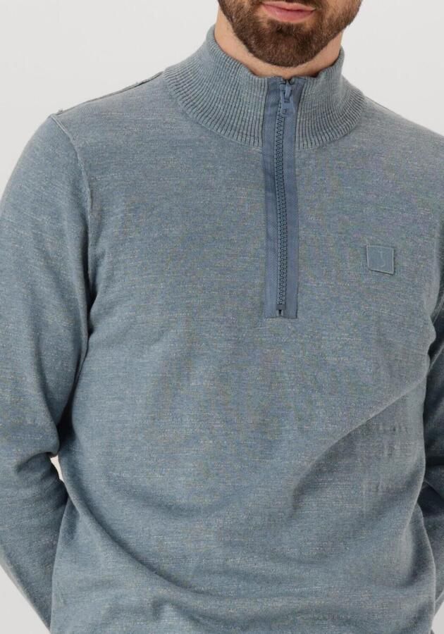 BUTCHER OF BLUE Heren Truien & Vesten Lt Clifden Half Zip Blauw - Foto 2