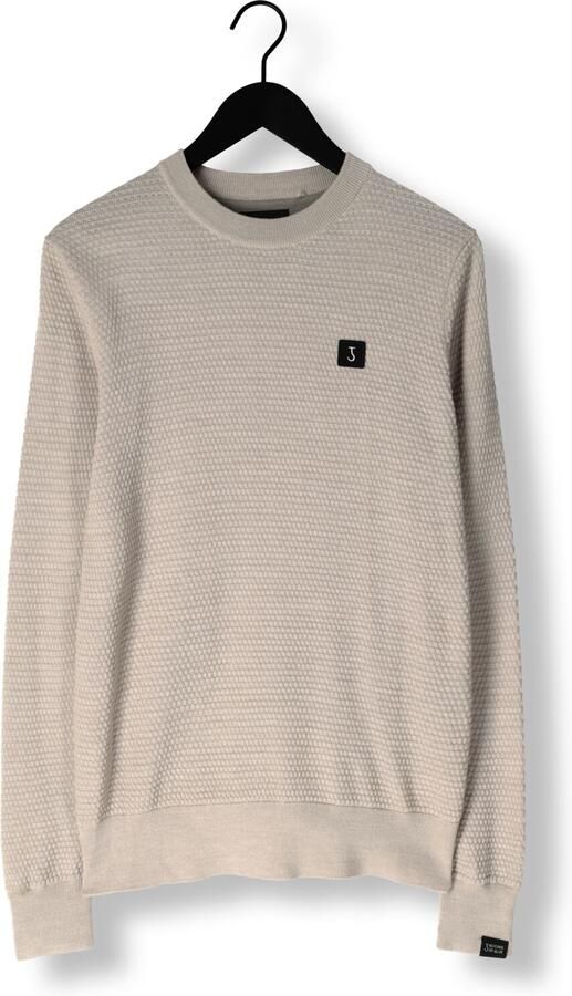 BUTCHER OF BLUE Heren Truien & Vesten Structure Crew Beige - Foto 3