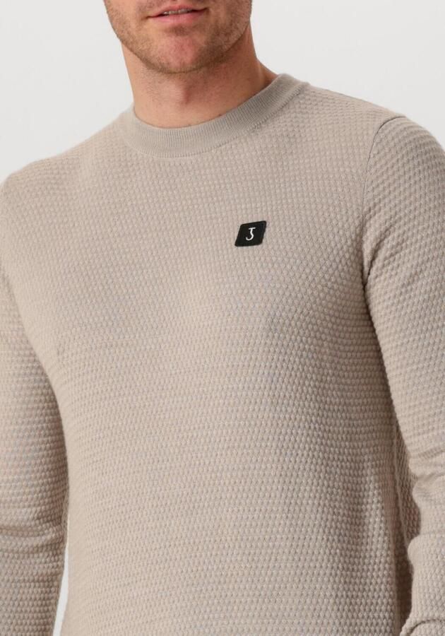 BUTCHER OF BLUE Heren Truien & Vesten Structure Crew Beige - Foto 2