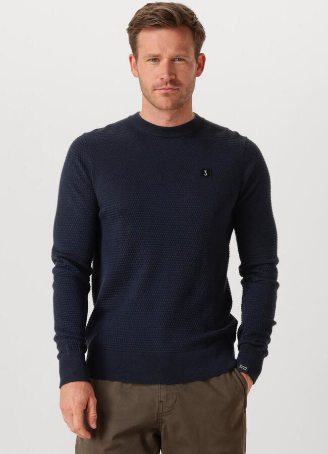 BUTCHER OF BLUE Heren Truien & Vesten Structure Crew Donkerblauw - Foto 4