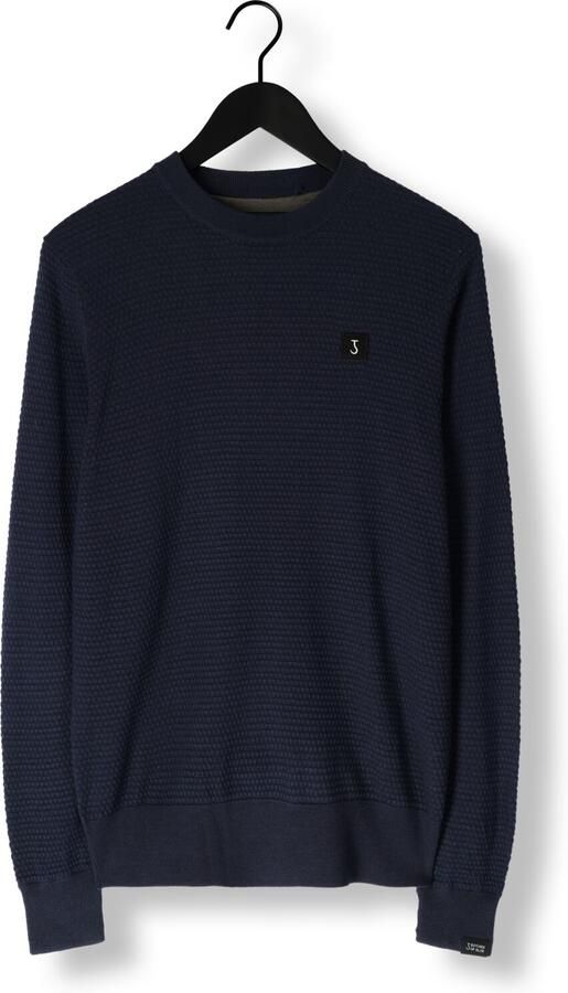 BUTCHER OF BLUE Heren Truien & Vesten Structure Crew Donkerblauw - Foto 3