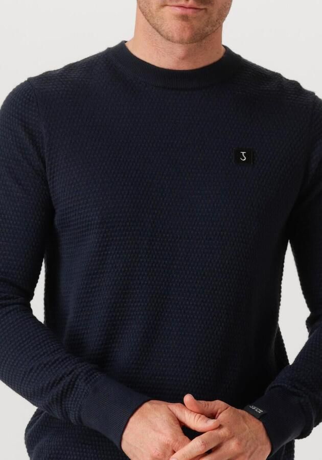 BUTCHER OF BLUE Heren Truien & Vesten Structure Crew Donkerblauw - Foto 2