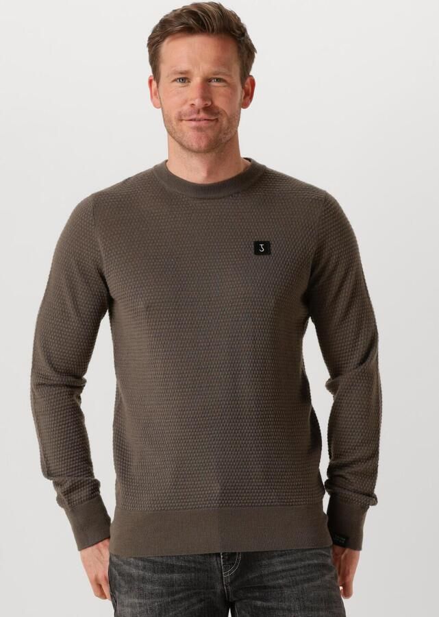 BUTCHER OF BLUE Heren Truien & Vesten Structure Crew Grijs - Foto 4