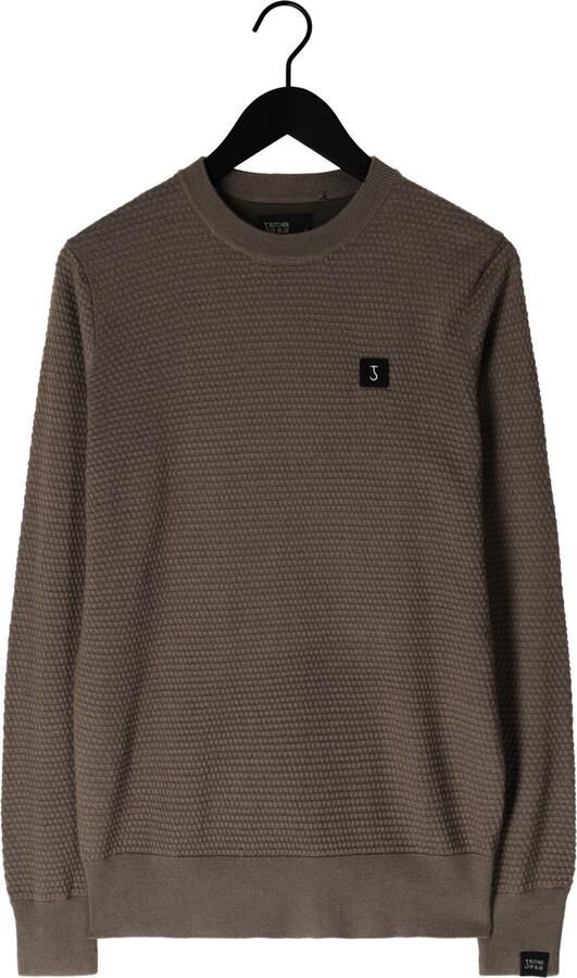 BUTCHER OF BLUE Heren Truien & Vesten Structure Crew Grijs - Foto 3