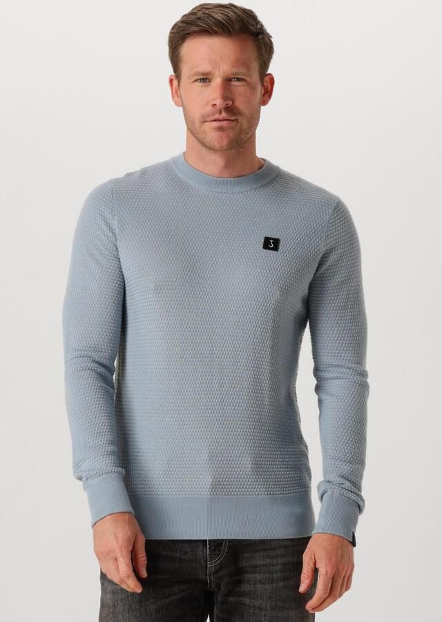 BUTCHER OF BLUE Heren Truien & Vesten Structure Crew Lichtblauw - Foto 4
