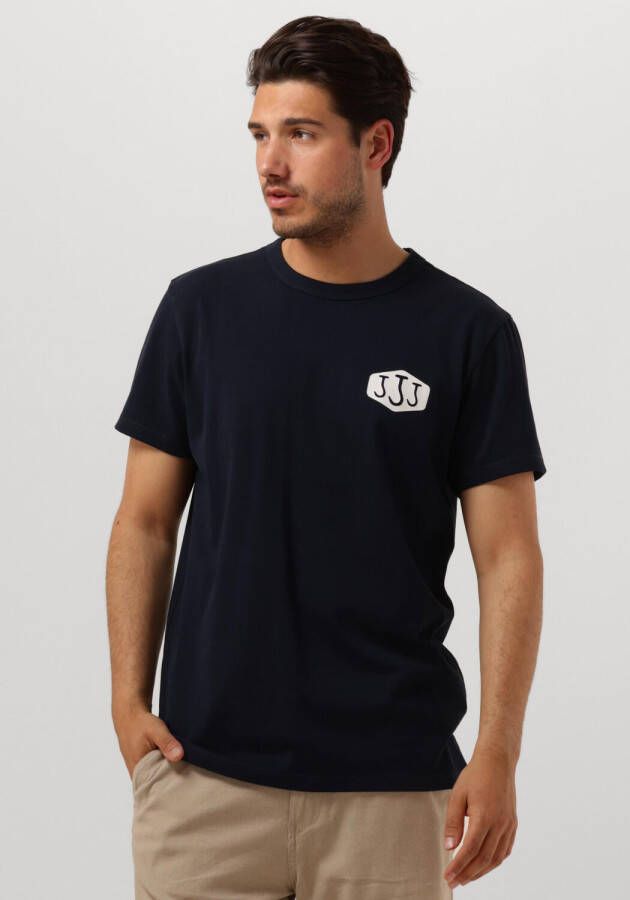 BUTCHER OF BLUE Heren Polo's & T-shirts Army Quarter Tee Donkerblauw