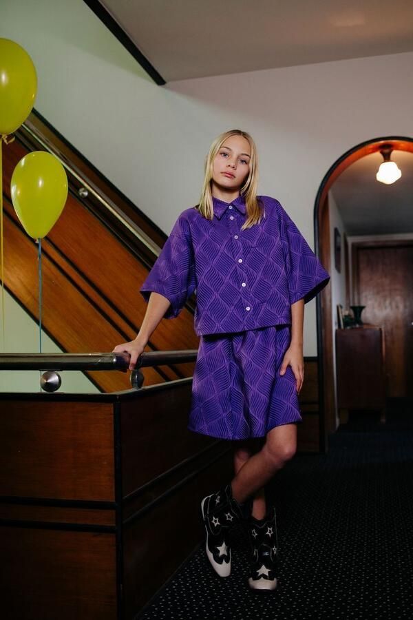 CALL ME FRANKIE Meisjes Blouses Purple Blouse Paars - Foto 2