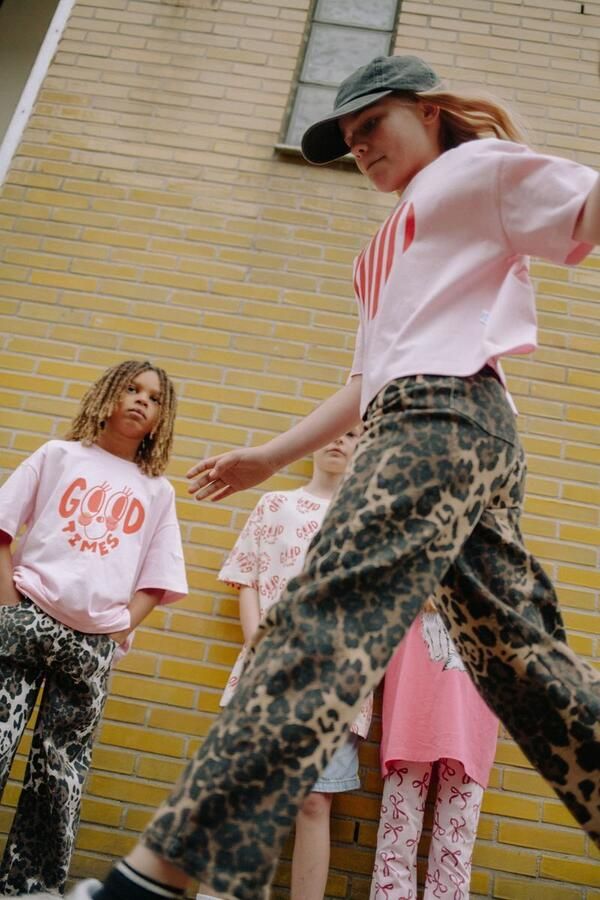 CALL ME FRANKIE Meisjes Jeans Leopard Pants Bruin