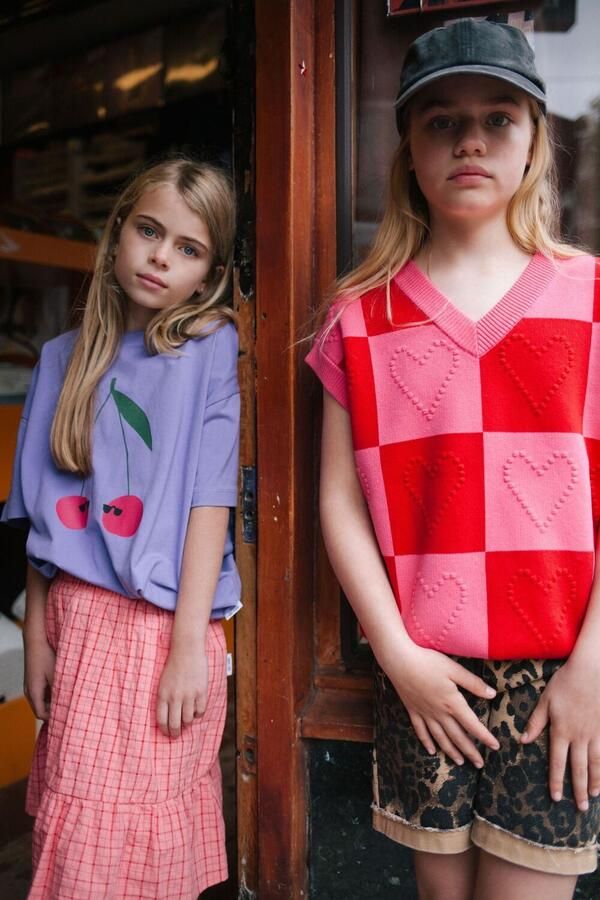 CALL ME FRANKIE Meisjes Jeans Leopard Shorts Bruin - Foto 3