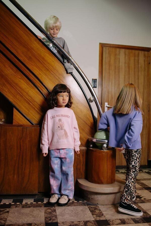 CALL ME FRANKIE Meisjes Jeans Td Pants Bubblegum Multi - Foto 2