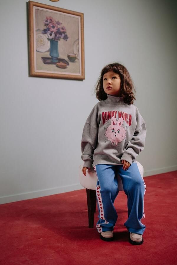 CALL ME FRANKIE Meisjes Truien & Vesten Cropped Sweater Lichtgrijs - Foto 2