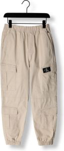 Calvin Klein Beige Cargobroeken Multi-pockets Cargo Woven Pants