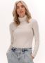 CALVIN KLEIN Dames Tops & T-shirts Stacked Logo Ls Roll Neck Beige - Thumbnail 1