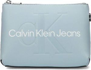 Calvin Klein Dames schoudertas van imitatieleer met logo Roze Dames