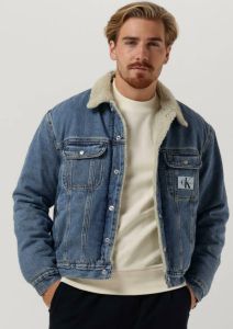 Calvin Klein Blauwe Spijkerjas Regular 90s Sherpa Denim Jacket