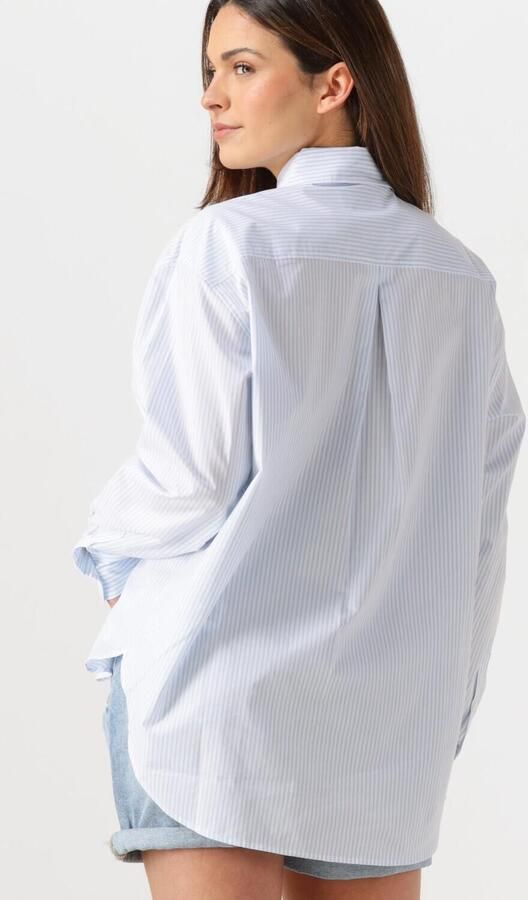 CALVIN KLEIN Dames Blouses Woven Label Relaxed Shirt Lichtblauw - Foto 3