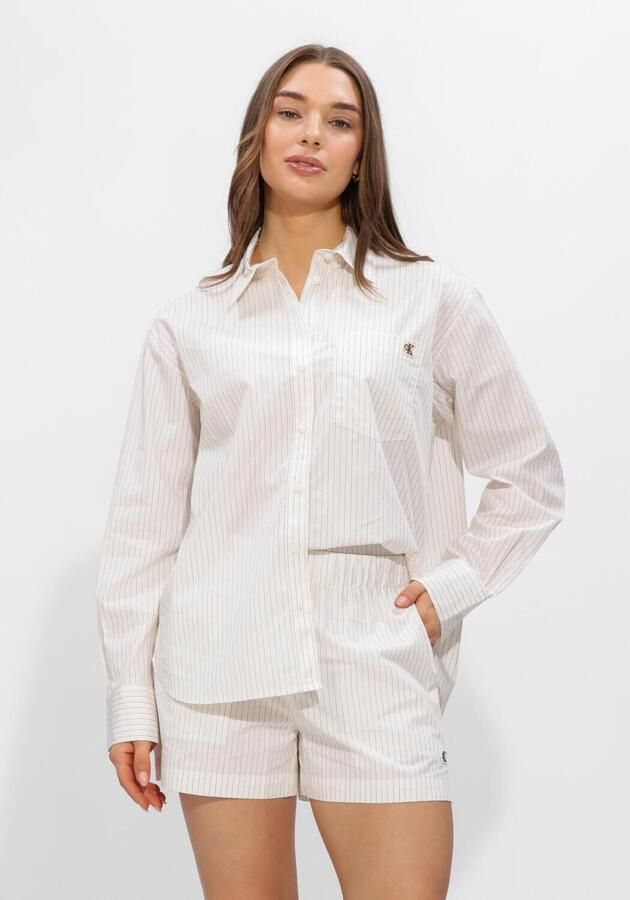Calvin Klein Jeans relaxed fit blouse met borstzak en label-stitching