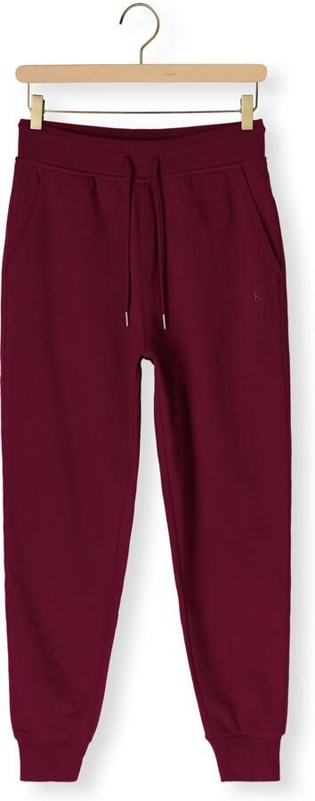 CALVIN KLEIN Dames Broeken Archive Logo French Terry Slim J Bordeaux - Foto 4