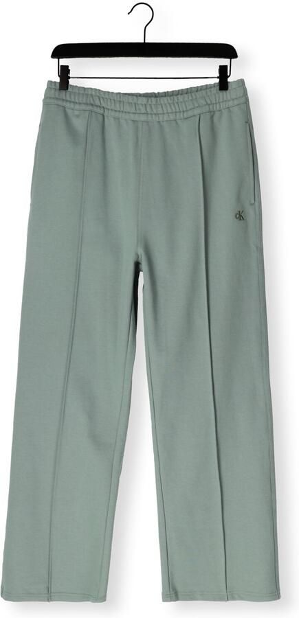 CALVIN KLEIN Dames Broeken Archive Logo French Terry Trackp Groen - Foto 4