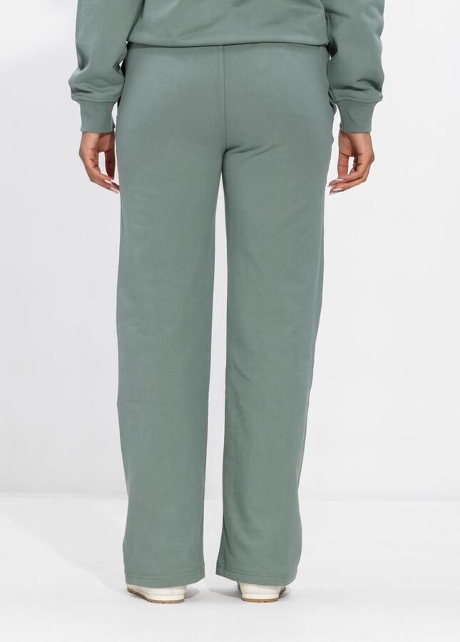 CALVIN KLEIN Dames Broeken Archive Logo French Terry Trackp Groen - Foto 2