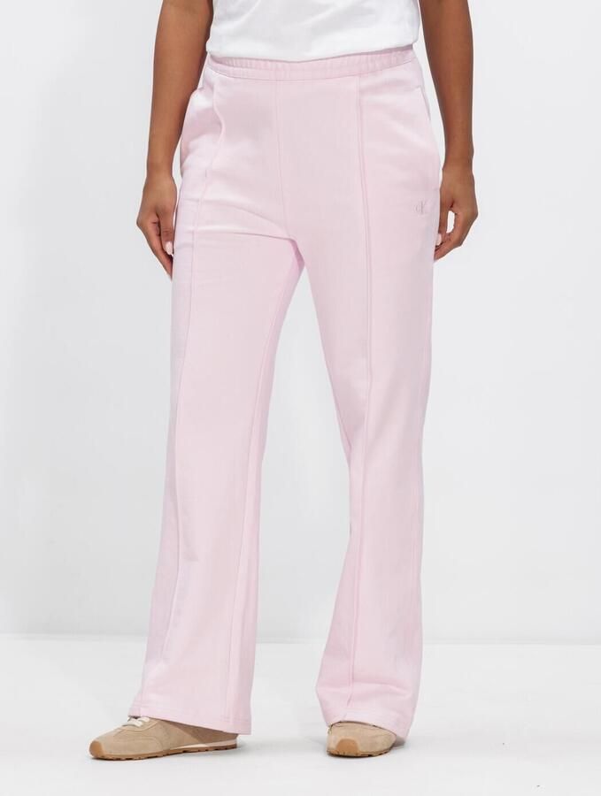 CALVIN KLEIN Dames Broeken Archive Logo French Terry Trackp Lichtroze