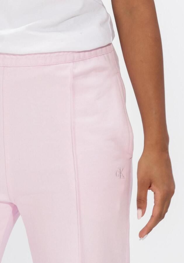 CALVIN KLEIN Dames Broeken Archive Logo French Terry Trackp Lichtroze - Foto 3