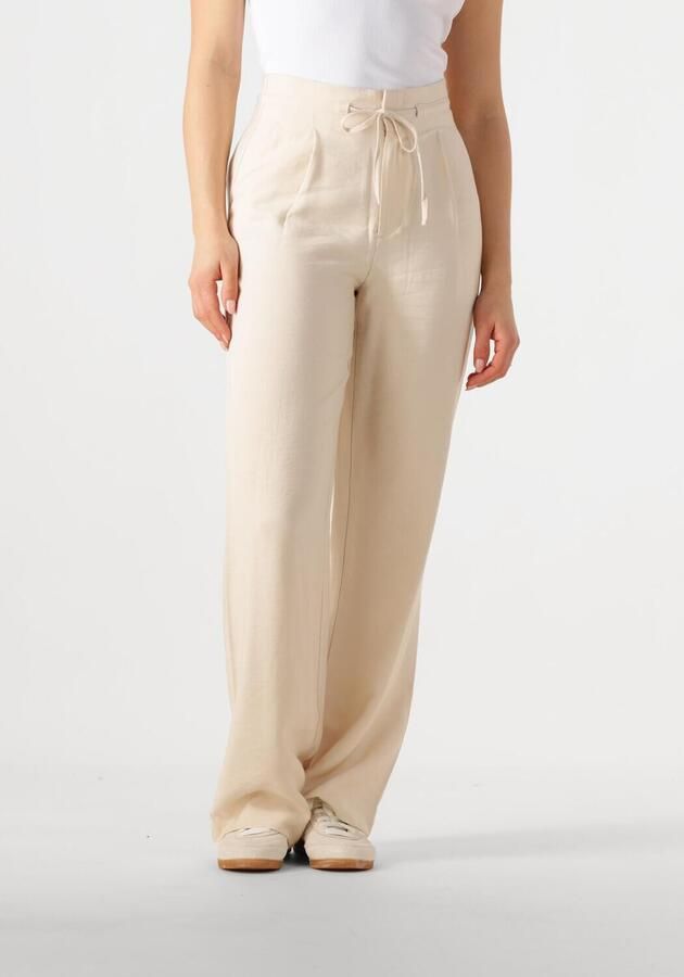 CALVIN KLEIN Dames Broeken Ecovero Relaxed Straight Pant Beige - Foto 4
