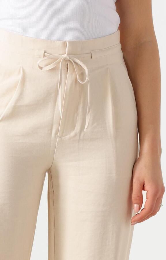 CALVIN KLEIN Dames Broeken Ecovero Relaxed Straight Pant Beige - Foto 2