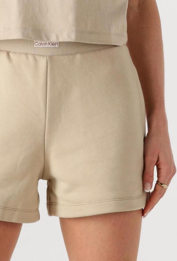 CALVIN KLEIN Dames Broeken Placed Institutional Short Beige - Foto 3