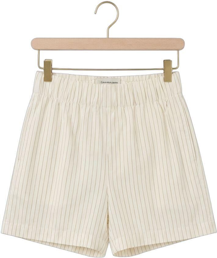 CALVIN KLEIN Dames Broeken Poplin Chino Short Yd Gebroken Wit - Foto 2