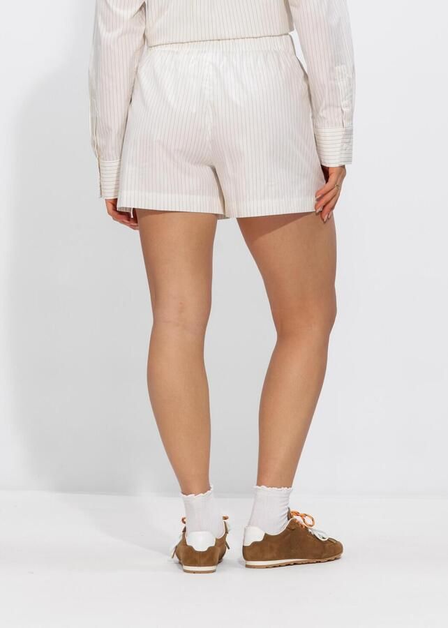 CALVIN KLEIN Dames Broeken Poplin Chino Short Yd Gebroken Wit - Foto 3