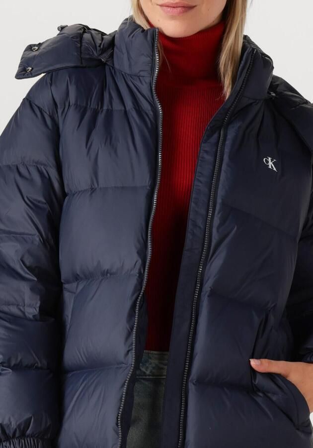 CALVIN KLEIN Dames Jassen Essential Midweight Long Puffer Blauw - Foto 2