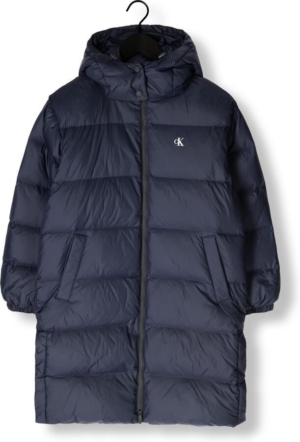CALVIN KLEIN Dames Jassen Essential Midweight Long Puffer Blauw - Foto 4