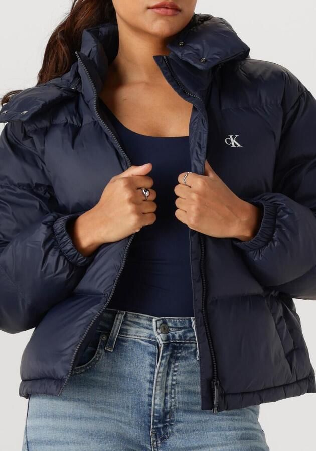 CALVIN KLEIN Dames Jassen Essential Midweight Puffer Jacke Blauw - Foto 3