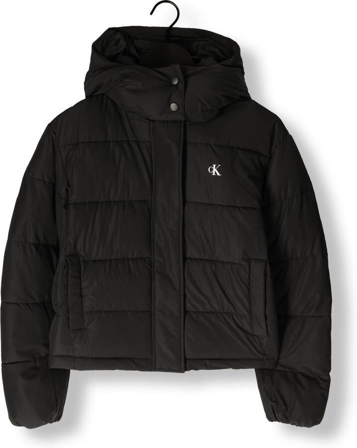 CALVIN KLEIN Dames Jassen Matte Monologo Mw Short Puffer Zwart