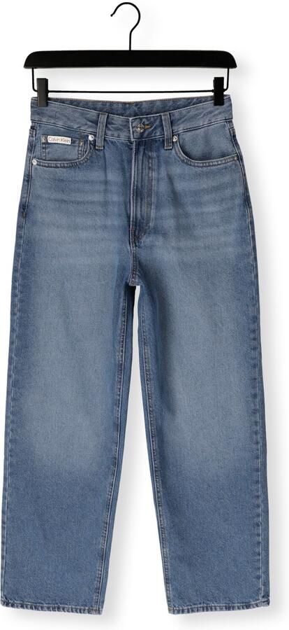 Calvin Klein Jeans Wide fit jeans met logopatch model 'Barrel' - Foto 4