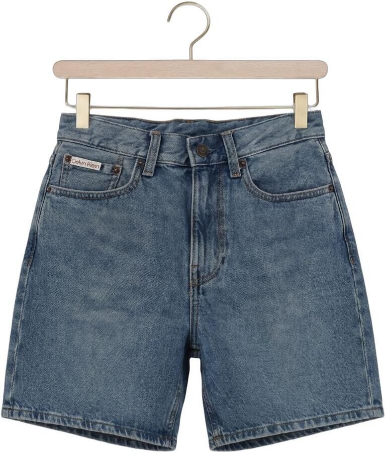 Calvin Klein Jeans High waist korte jeans met labeldetail - Foto 2