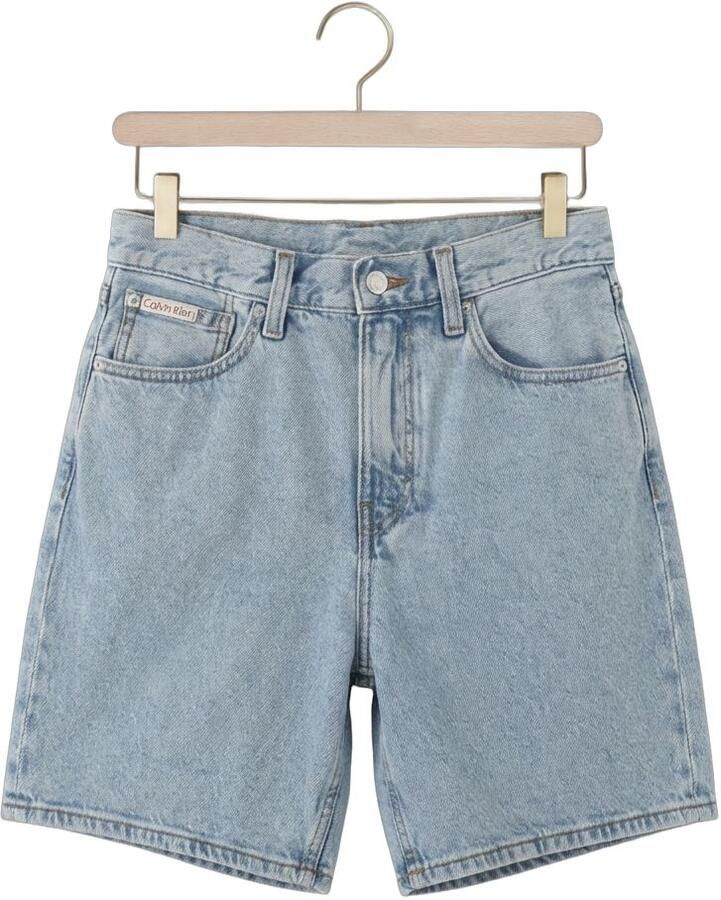 CALVIN KLEIN Dames Jeans Hi Rise A-line Short Coastal Lig Lichtblauw - Foto 2