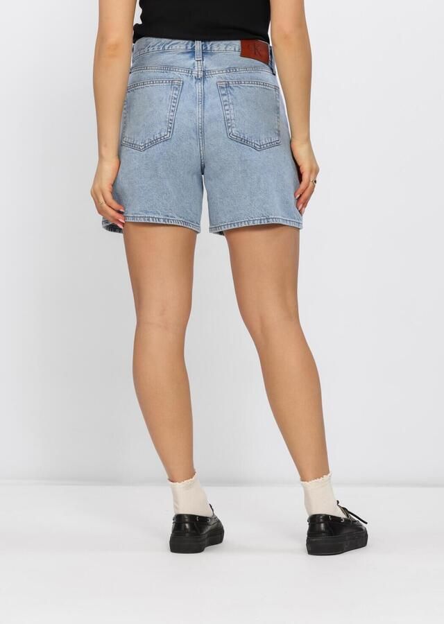 CALVIN KLEIN Dames Jeans Hi Rise A-line Short Coastal Lig Lichtblauw - Foto 3