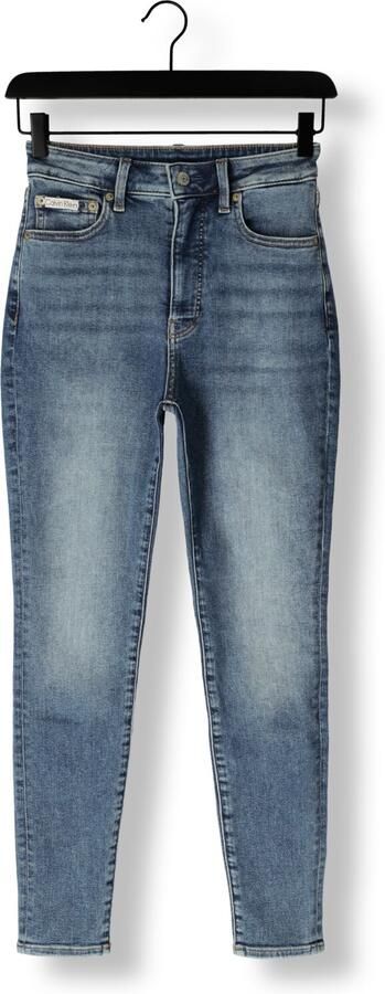 Calvin Klein Jeans Super skinny fit high rise jeans met labeldetail - Foto 3